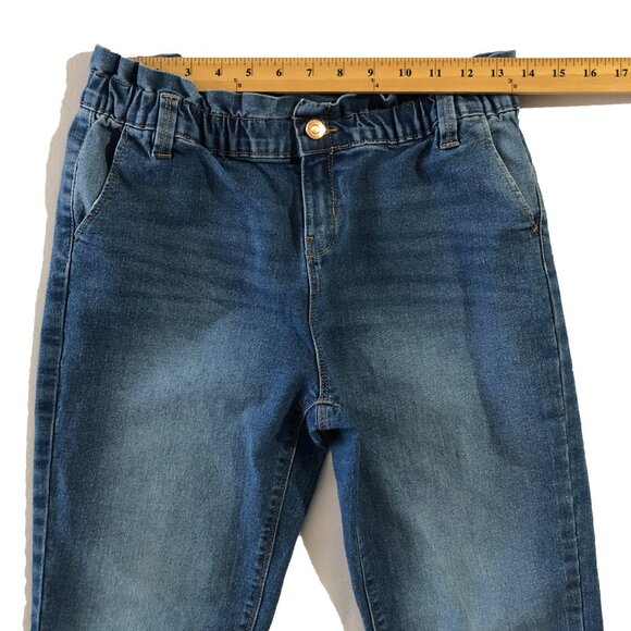 Victory Heart Girls Size 16 (fits 27/28 Elastic Waist) Blue High Rise Jeans - Picture 3 of 12